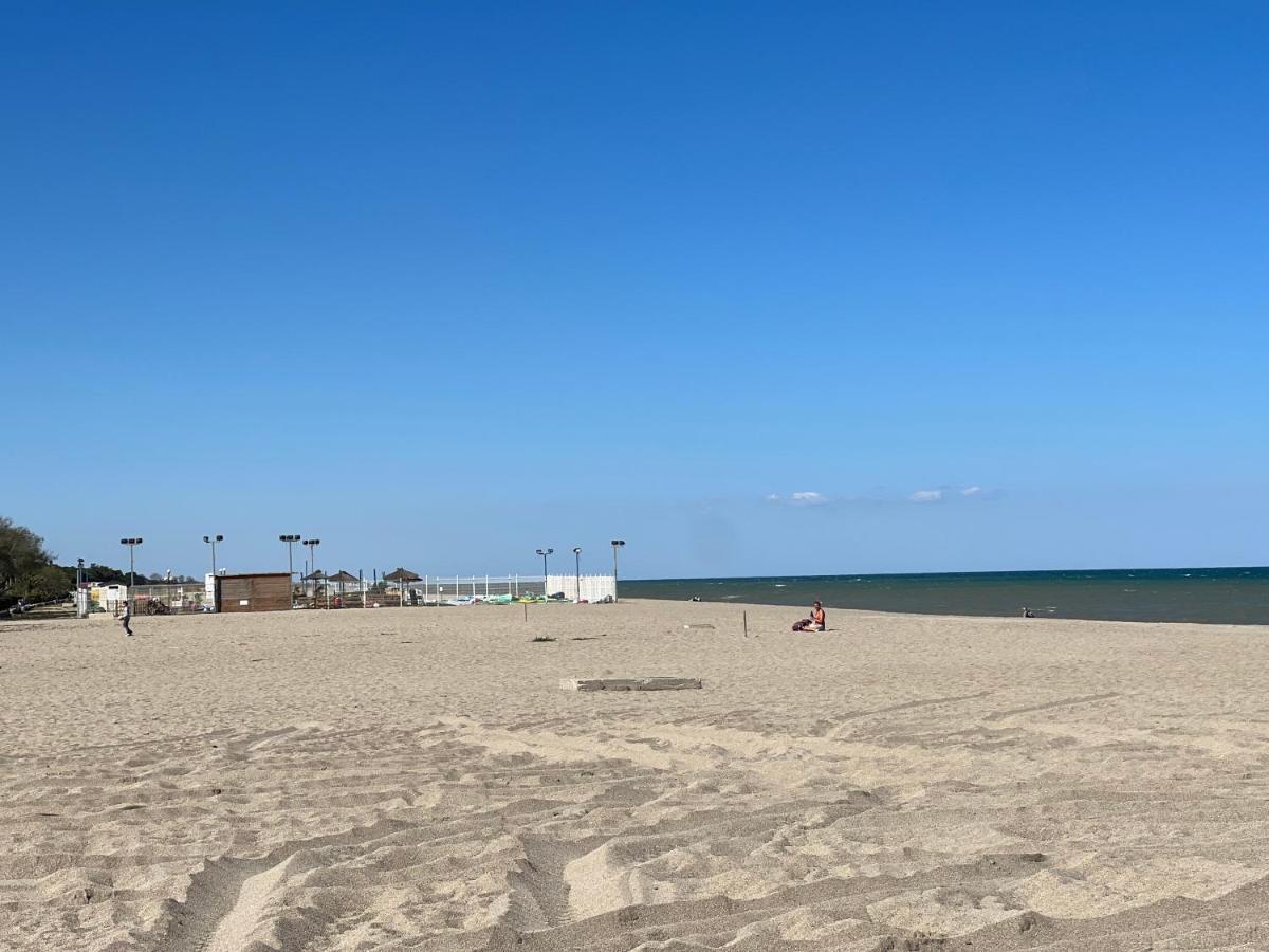 Camping Del Mar 10, Mobil Home Petit Paradis, 6 Personnes, Bord De Mer, Camping Del Mar Village 滨海阿热莱斯 外观 照片