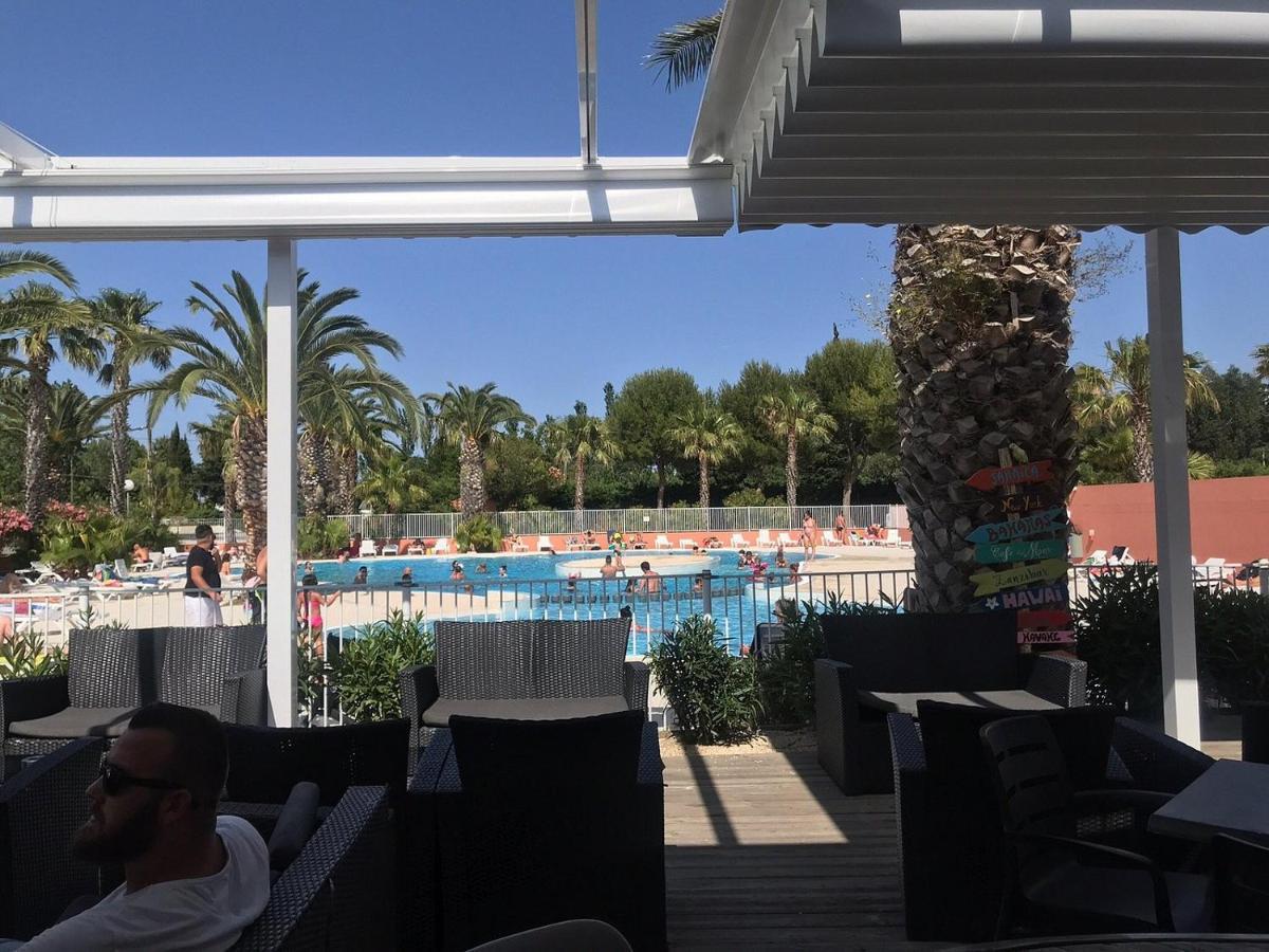 Camping Del Mar 10, Mobil Home Petit Paradis, 6 Personnes, Bord De Mer, Camping Del Mar Village 滨海阿热莱斯 外观 照片