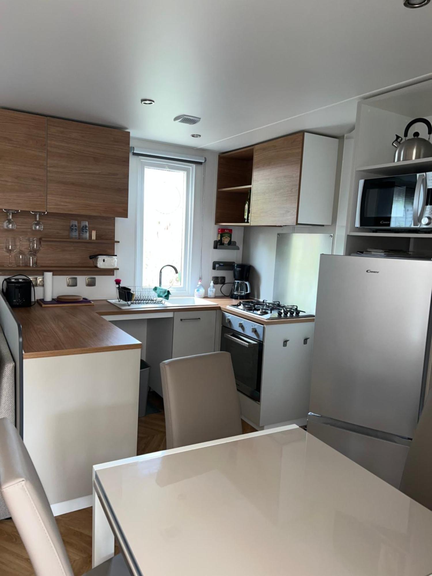 Camping Del Mar 10, Mobil Home Petit Paradis, 6 Personnes, Bord De Mer, Camping Del Mar Village 滨海阿热莱斯 外观 照片